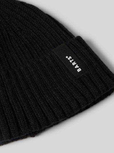 Barts Beanie met labeldetail, model 'SUMTER' Zwart - 2