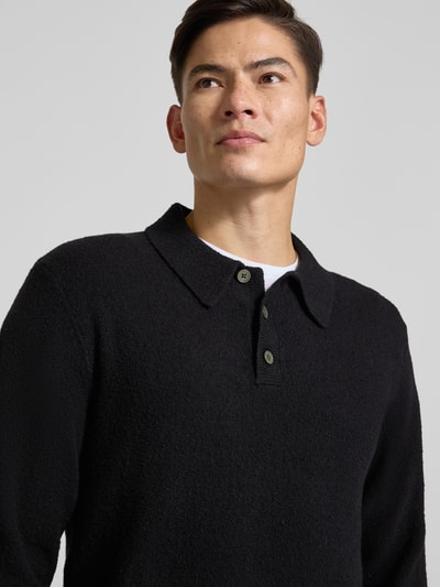 Jack & Jones Premium Strickpullover mit Polokragen Modell 'MAVERICK' Black 3
