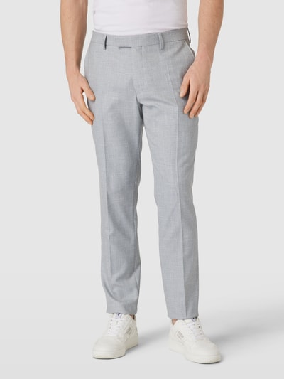 Pierre Cardin Pantalon met fijn motief, model 'Ryan' Lichtblauw - 4