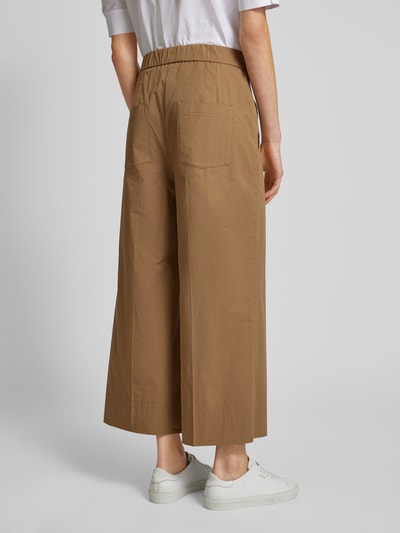 Luisa Cerano Culotte mit Bügelfalten in unifarbenem Design Khaki 5