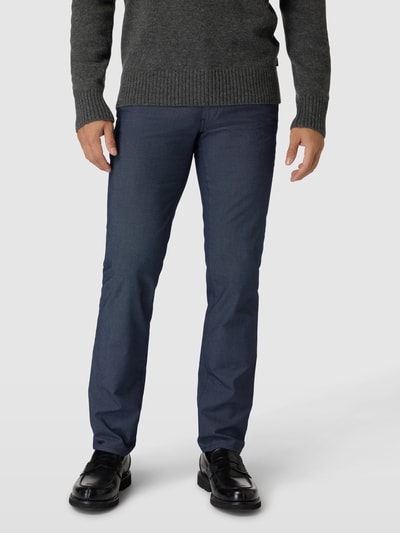 Brax Stoffen broek in 5-pocketmodel, model 'Cadiz' Blauw - 4