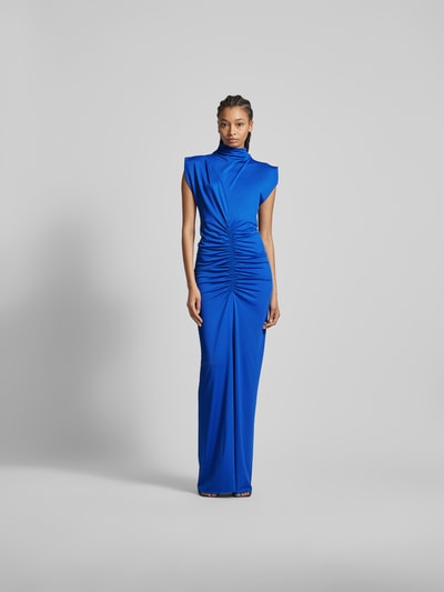 Victoria Beckham Maxikleid mit Raffungen Bleu 4