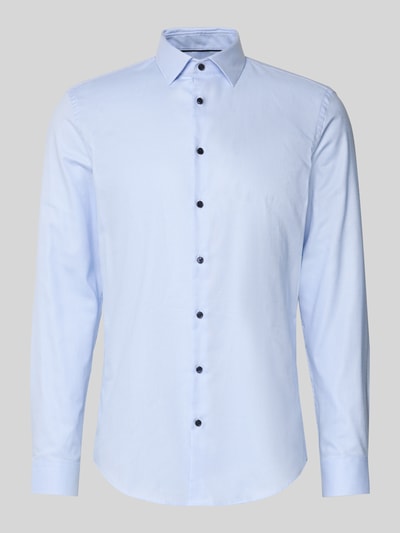 Jake*s Slim Fit Business-Hemd mit Kentkragen Bleu 2