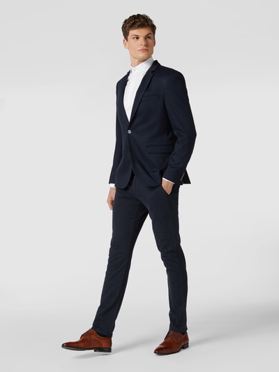 Jake*s Slim Fit Slim fit zakelijk overhemd van twill Wit - 1