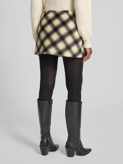 Liu Jo White Minirock mit seitlichem Nahtreißverschluss Offwhite 5