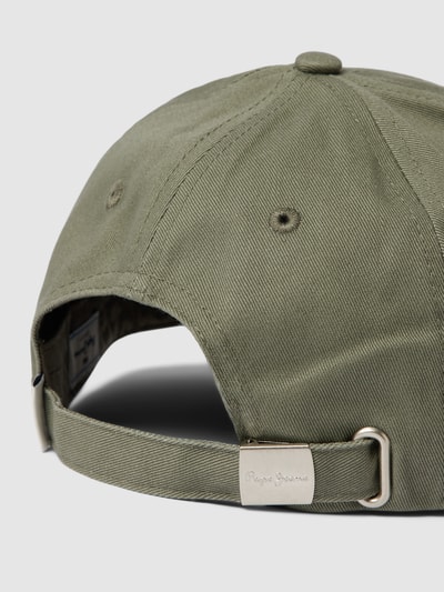 Pepe Jeans Basecap mit Label-Stitching Modell 'WALLY' Oliv 3