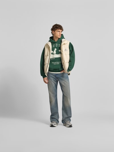 Moose Knuckles Daunenweste mit Stehkragen Offwhite 1