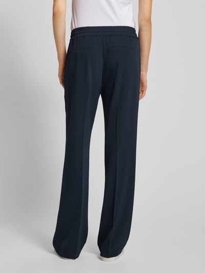 OPUS Regular fit stoffen broek met vaste persplooien, model 'Melane' Marineblauw - 5