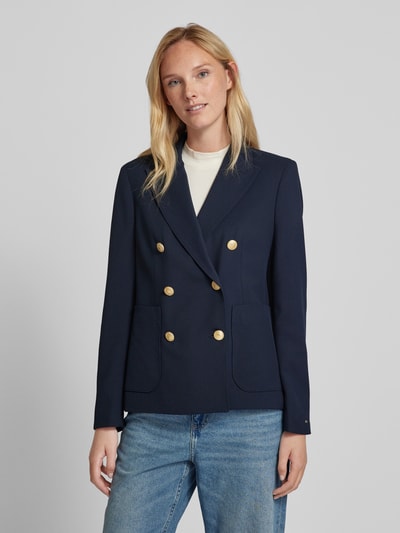 Tommy Hilfiger Blazer mit aufgesetzten Taschen Dunkelblau 4