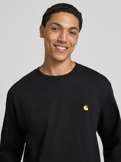 Carhartt Work In Progress shirt met lange mouwen met labelstitching Zwart - 3