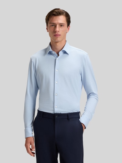 BOSS Slim fit zakelijk overhemd met structuurmotief Wit - 4