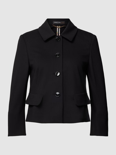 Marc Cain Blazer aus Viskose-Mix mit Umlegekragen Black 1