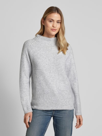 monari Gebreide pullover met opstaande kraag Lichtgrijs - 4