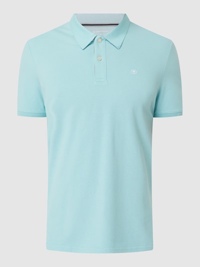 Tom Tailor Poloshirt mit Brand-Stitching Aqua 2