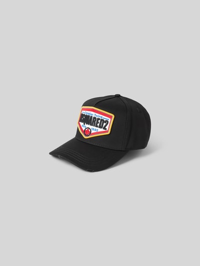 Dsquared2 Basecap mit Label-Stitching Black 2