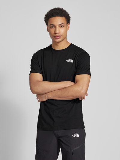 The North Face T-Shirt mit Label-Print Modell 'REDBOX' Black 4