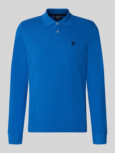 Productfoto, Regular Fit Poloshirt aus reiner Baumwolle van MCNEAL in helderblauw met Polokraag, knoopsluiting, labelstitching, Heren, Ruglengte maat M 73 cm