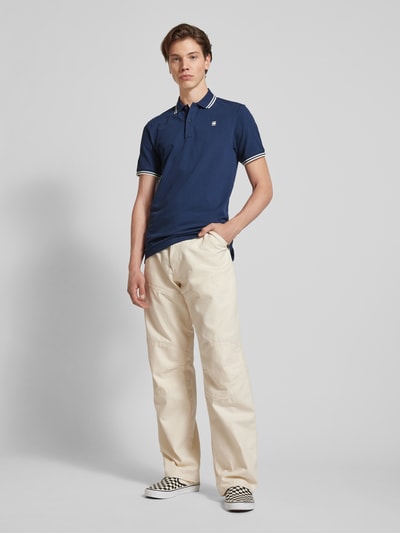 G-Star Raw Slim Fit Poloshirt mit verlängerter Rückseite Modell 'Dunda' Bleu 1