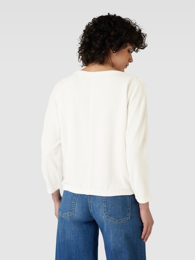 OPUS Sweatshirt mit elastischem Bund Modell 'Suzzina' Offwhite 5