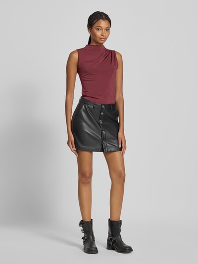 Only Spódnica mini o ktoju regular fit z imitacji skóry model ‘AMAZING-LIORA' Czarny 1