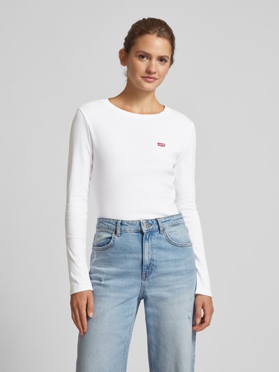 Levi's® Longsleeve mit Rundhalsausschnitt Weiss 4