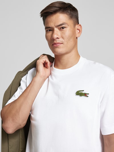 Lacoste T-shirt met ronde hals Wit - 3