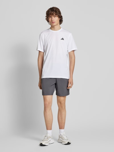 adidas Training T-Shirt mit Label-Print Weiss 1