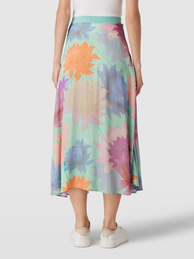 Oilily Midirok met all-over bloemenprint, model 'SAYGE' Oceaanblauw - 5