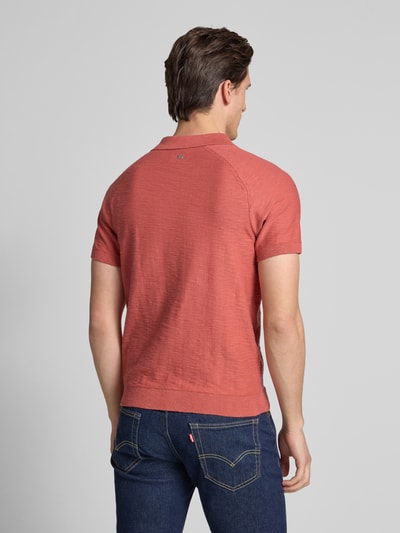 s.Oliver RED LABEL Regular Fit Poloshirt mit Flammgarnstruktur Hellrot 5