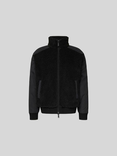 Dsquared2 Loose Fit Jacke mit Teddyfell-Besatz Black 2