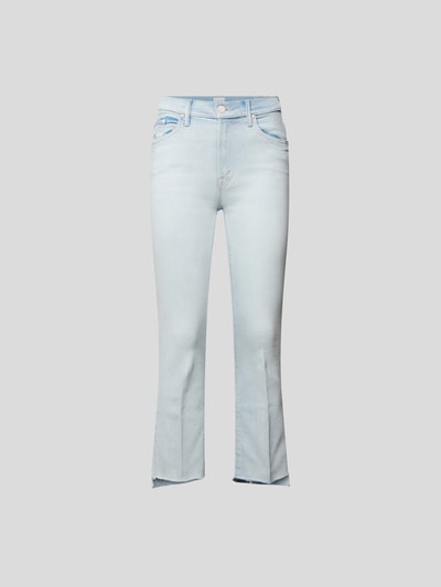 Mother Mid Rise cropped Jeans im Slim Fit Hellblau 2