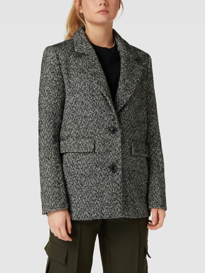 Gina Tricot Blazer met structuurmotief, model 'Miranda' Middengrijs gemêleerd - 4