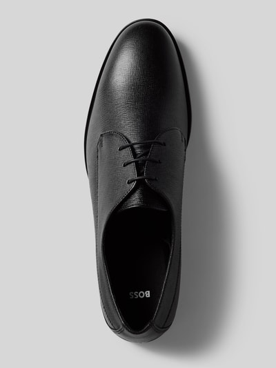 BOSS Derby schoenen van leer, model 'Colby' Zwart - 4