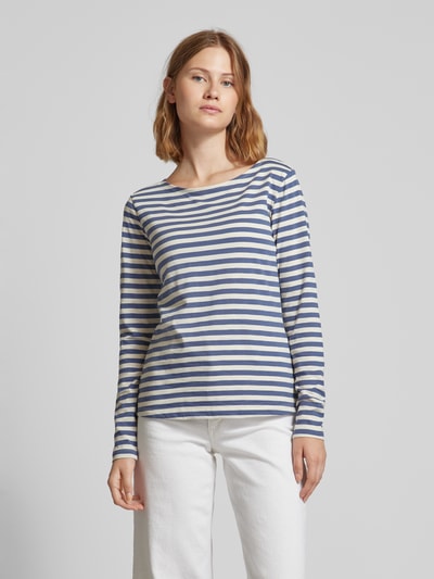 Fransa Shirt met lange mouwen en streepmotief, model 'FRmye' Blauw - 4