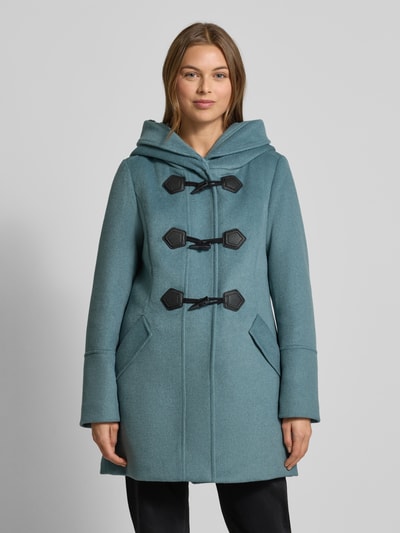 s.Oliver RED LABEL Slim Fit Dufflecoat mit Woll-Anteil Petrol 4