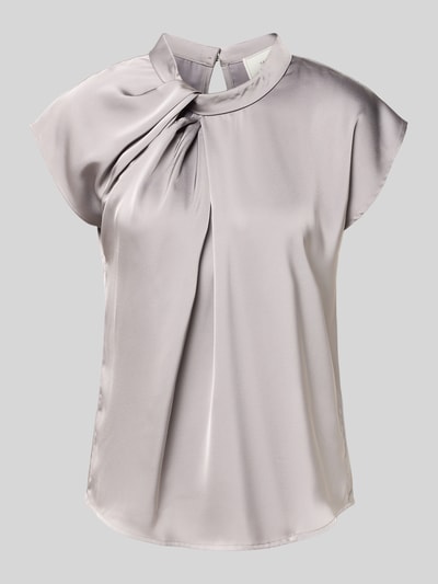 Neo Noir Blusenshirt mit Stehkragen Mittelgrau 2