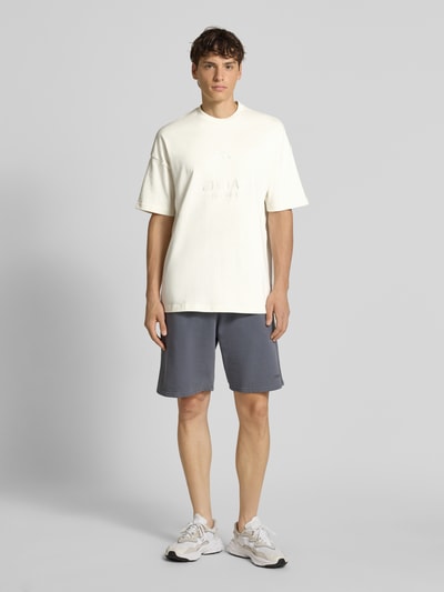 adidas Sportswear T-shirt met labelstitching Offwhite - 1