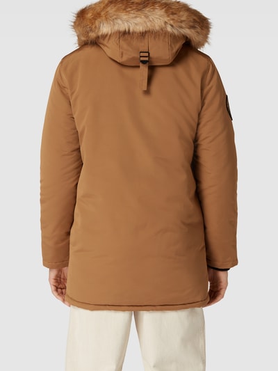 Superdry Parka met capuchon met imitatiebont Camel - 5