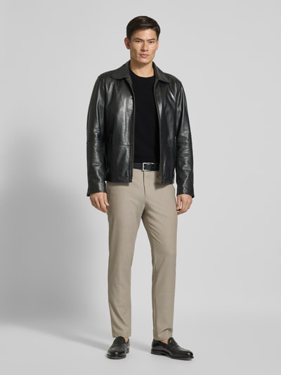 Matinique T-shirt met labeldetail, model 'hudson' Zwart - 1