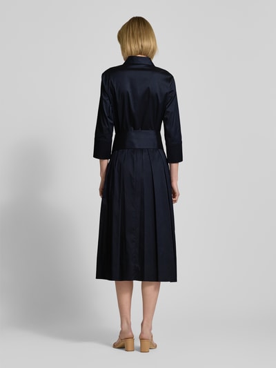 Windsor Hemdblusenkleid mit Bindegürtel Marine 5