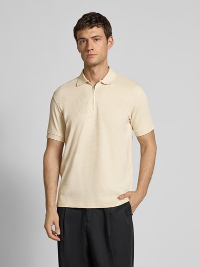 SELECTED HOMME Regular fit poloshirt van puur katoen, model 'ISAAC' Zand - 4
