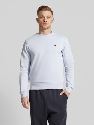 Lacoste Sweatshirt met logopatch Lichtblauw - 4