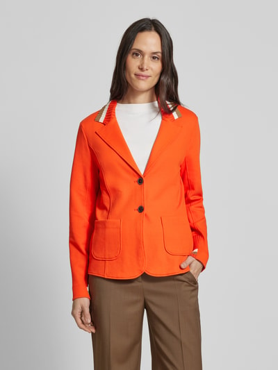 Marc Cain Slim fit blazer met steekzakken Rood - 4