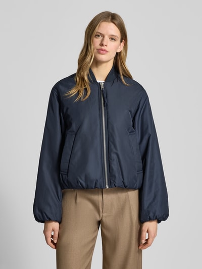 Marc O'Polo DENIM Regular fit bomberjack met college-kraag Marineblauw - 4