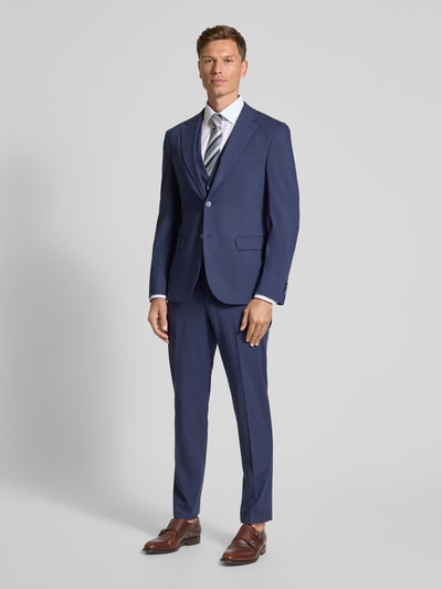 MCNEAL Slim Fit Anzughose mit Bügelfalten Marine 1