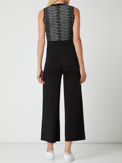 ARMANI EXCHANGE Jumpsuit met geborduurde logo's en effectgaren  Zwart - 4