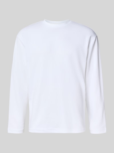 SELECTED HOMME Loose Fit Langarmshirt aus Baumwoll-Mix Modell 'LOOSEOSCAR' Weiss 2