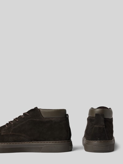 Productfoto, donkerbruine sneakers van rundleer model 'MALTE 11' van Marc O'Polo, Heren Sneaker
