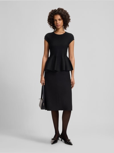 HUGO Regular Fit Top aus Viskose-Mix Modell 'Siefata' Black 1