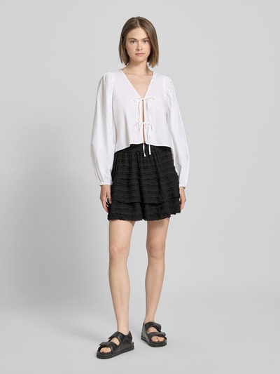 Only Spódnica mini rozkloszowana z falbanami model ‘GAYLE’ Czarny 1